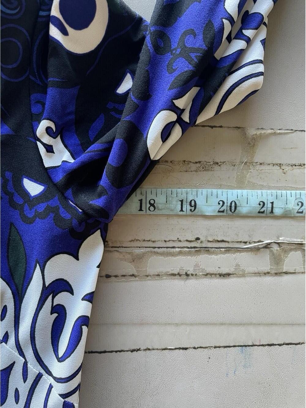 Laundry by design size 4 dress blue floral stretch - Picture 2 of 7